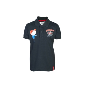 Gini Jony Boys Polo Black T-Shirt