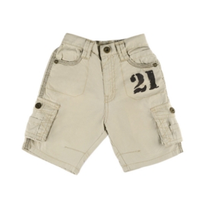 Gini Jony Boys Beige Shorts