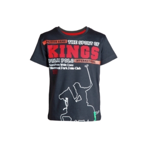 Gini and Jony Boys Printed Dark Navy T-Shirt