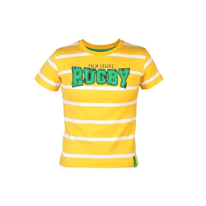 Gini and Jony Boys Striped Yellow T-Shirt