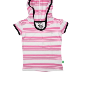 Gini and Jony Girls Striped Pink Top