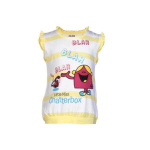 Little Miss Girls Blah White Top