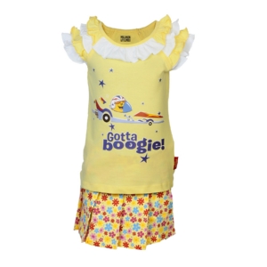 Little Miss Girls Blazing Yellow Clothing Set