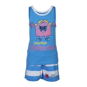 Little Miss Girls Chatterbox Blue Clothing Set