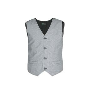 United Colors of Benetton Boys Check Grey Waistcoat