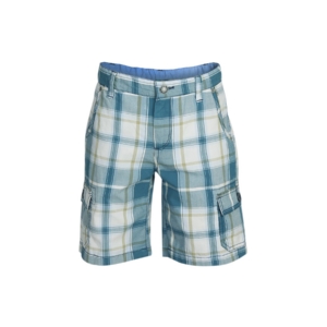 United Colors of Benetton Boys Check Blue Shorts