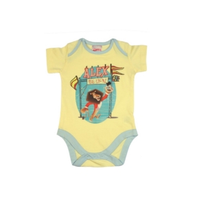 Madagascar3 Infant Boys Lemon Yellow Snapsuit Romper
