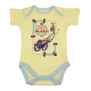 Madagascar3 Infant Girls Lemon Yellow Snapsuit Romper