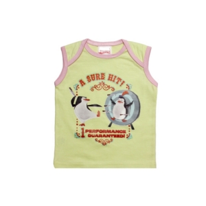 Madagascar3 Girls Green Innerwear Vest