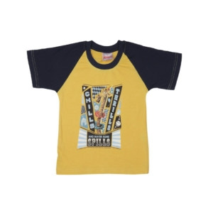 Madagascar3 Boys Yellow Printed T-Shirt
