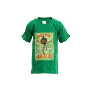 Madagascar 3 Boys Green Printed T-Shirt