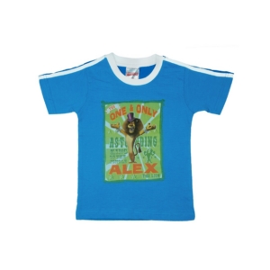 Madagascar3 Boys Printed Blue T-Shirt