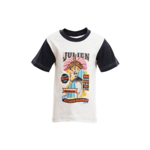 Madagascar3 Boys White Printed T-Shirt