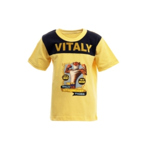 Madagascar3 Boys Yellow Printed T-Shirt