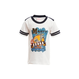 Madagascar3 Boys White Printed T-Shirt