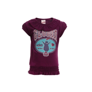 Madagascar3 Girls Purple Printed T-Shirt