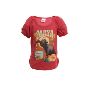 Madagascar3 Girls Coral Printed T-Shirt