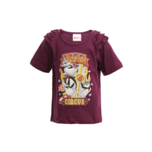 Madagascar3 Girls Purple Printed T-Shirt