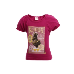 Madagascar3 Girls Pink Printed T-Shirt