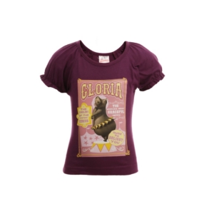 Madagascar3 Girls Purple Printed T-Shirt