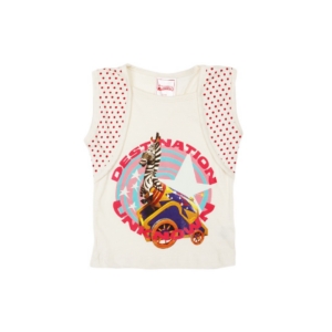 Madagascar3 Girls Off White Printed T-Shirt