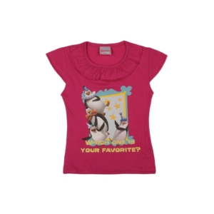 Madagascar3 Girls Pink Printed T-Shirt