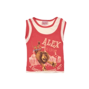 Madagascar3 Girls Soft Red Printed T-Shirt