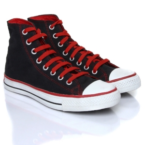Converse Men Black & Red Shoes