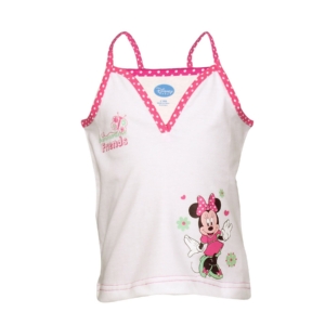 Disney Kids Girl's Minnie Summer Time White Top
