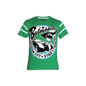 Batman Boys Green Printed T-shirt