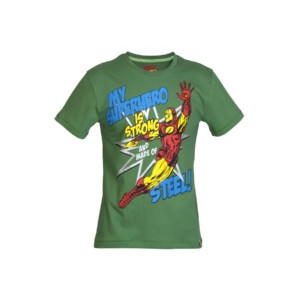 Marvel Boys Green Printed T-shirt