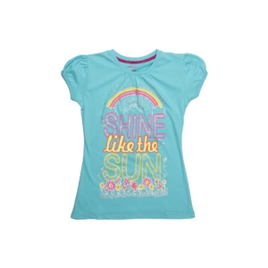 Kids Ville Girls Turquoise Blue Top