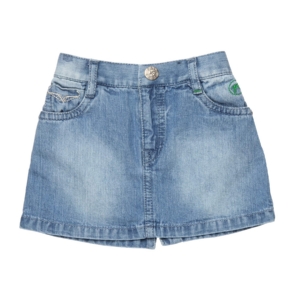 Gini and Jony Girls Woven Blue Skirt