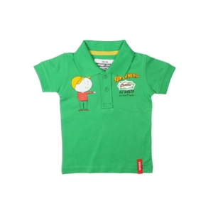 Gini and Jony Boys Printed Green T-shirt