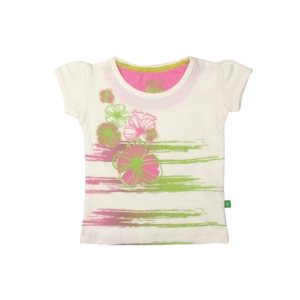Gini and Jony Girls Printed White Top