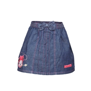 Disney Kids Girl's Denim Minnie Dark Blue Skirt