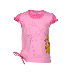 Disney Kids Girl's Pink Pooh And Tree Kidswear