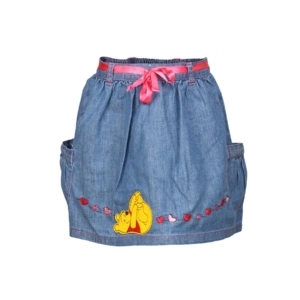Disney Kids Girl's Pooh Denim Blue Skirt
