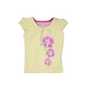 Gini and Jony Girls Printed Yellow Top