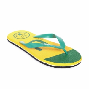 Numero Uno Men Yellow Flip Flops