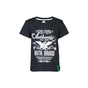 Gini and Jony Boys Printed Black T-Shirt