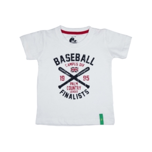 Gini and Jony Boys Printed White T-Shirt