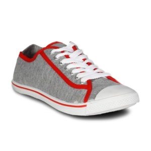 Numero Uno Women Canvas Grey Red Shoe