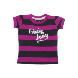 Gini and Jony Girls Nautical Blues Magenta Top