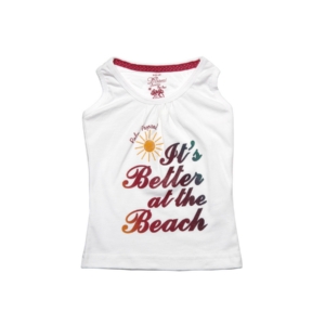 Palm Tree Girls Milan White Top