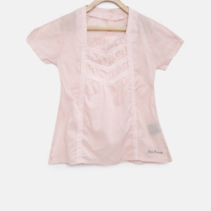 Gini and Jony Girls Pink Striped Top