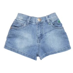 Gini and Jony  Girls Woven Blue Shorts
