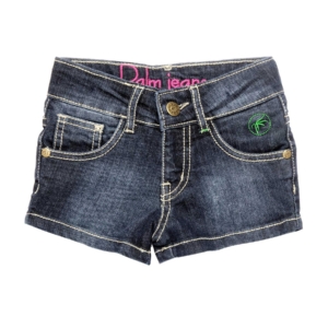 Gini and Jony Girls Woven Navy Blue Shorts