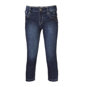 Gini and Jony Girls Woven Navy Blue Jeans