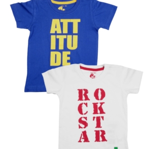 Gini and Jony Boys Pack Of Two White T-shirt